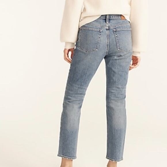 J. Crew Slim Boyfriend Jeans Medium Light Wash Ankle Cropped Boho Preppy Size 29 - Picture 7 of 15
